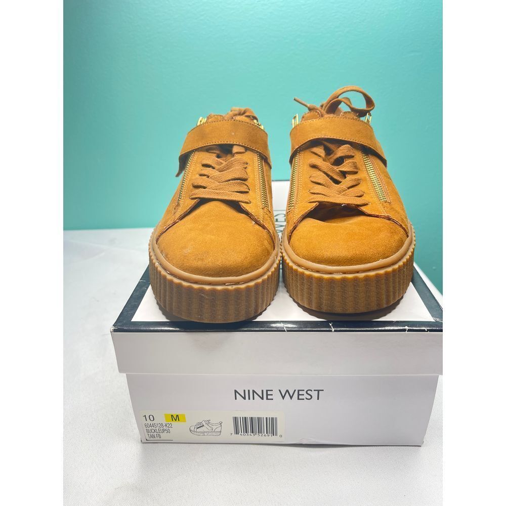 Nine West size 10 Stylish Suede Lace-Up Sneakers